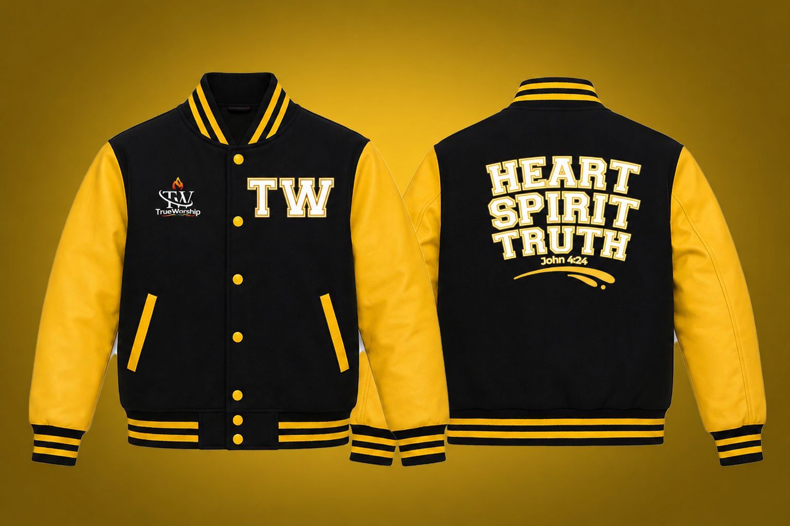 TW Sun Yellow/black Jacket